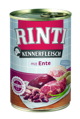 Rinti Влажный корм для собак с уткой (KENNERFLEISCH mit Ente) 91069, 0,400 кг, 15001001320