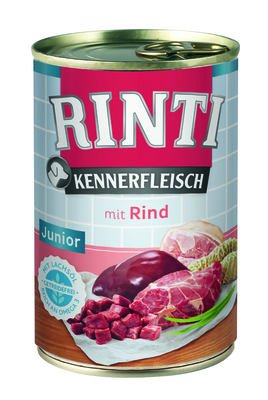 Rinti Влажный корм для собак с говядиной (для юниоров)  (KENNERFLEISCH JUNIOR + Rind)  92541 | Junuor Rind, 0,4 кг 