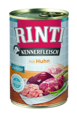Rinti Влажный корм для собак с курицей (для юниоров)  (KENNERFLEISCH JUNIOR + Huhn) 92542, 0,400 кг