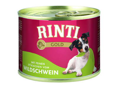 Rinti Влажный корм для собак с диким кабаном  (GOLD mit Wildschwein) 91033 | mit Wildschwein, 0,185 кг 