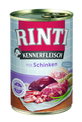 Rinti Влажный корм для собак с ветчиной (KENNERFLEISCH mit Schinken) 91050, 0,400 кг