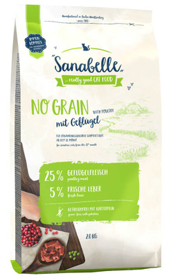 Sanabelle Сухой корм для кошек беззерновой No Grain 83390010, 10,000 кг