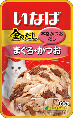 Inaba Киннодаси паучи в желе Микс тунцов для кошек 139.1318, 0,06 кг 