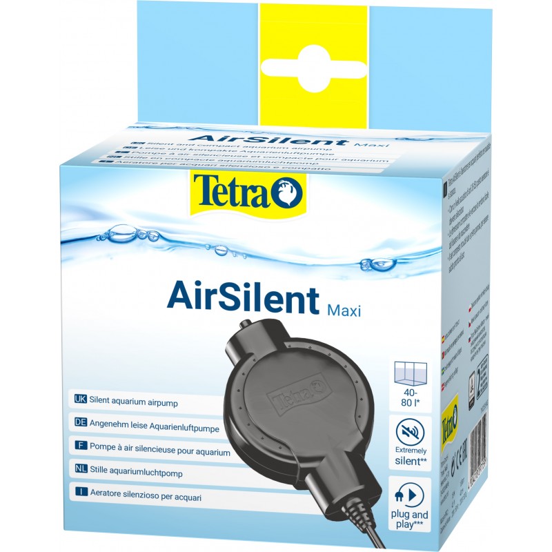 Tetratec Компрессор AirSilent Max 42л/ч для аквариумов 40-80л (TETRA) (1/24шт), 297159