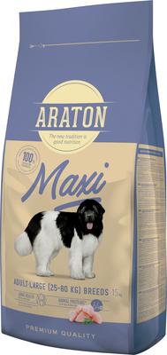 Araton Для взрослых собак крупных пород с мясом птицы (ARATON dog adult maxi ) ART45633, 15,000 кг