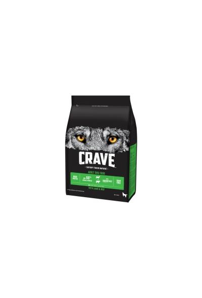 Crave Сухой корм для взрослых собак с говядиной и ягненком, 2,8 кг, 49238