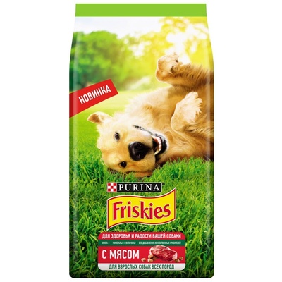 Friskies ВВА Сухой корм для взрослых собак с мясом (12459067), 0,5 кг 