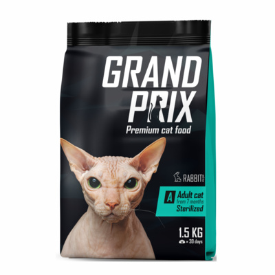Grand Prix Сухой корм для стерилизованных кошек с кроликом 00-00000245 0,300 кг 54066, 7001001361