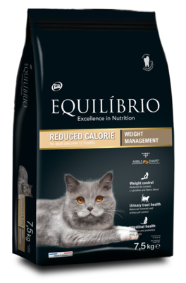 Equilibrio Cухой корм для взрослых кошек с мясом птицы, контроль веса  (Reduced Calorie) AA017722, 7,5 кг 