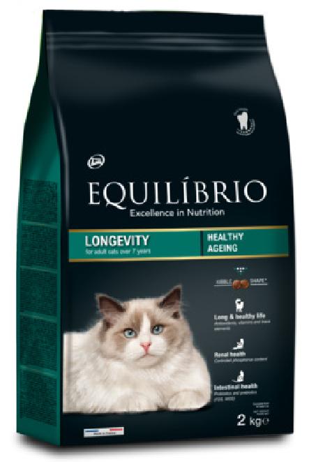 Equilibrio Сухой корм для пожилых кошек старше 7 лет с лососем (Longevity) AA017704, 2,000 кг
