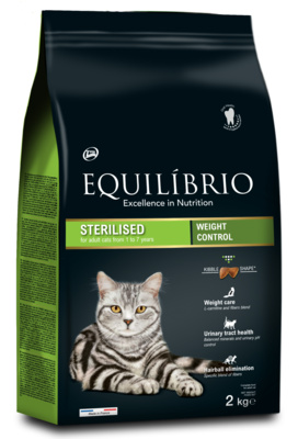 Equilibrio Сухой корм для стерилизованных кошек с мясом птицы (Sterilised) AA009127, 7,5 кг , 13001001370