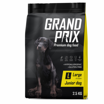 Grand Prix Сухой корм для щенков крупных пород с курицей 00-00000146, 2,5 кг 
