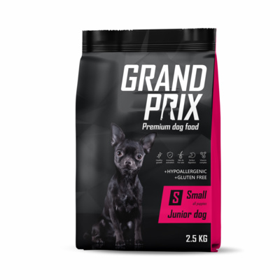 Grand Prix ВИА Сухой корм для щенков малых пород с курицей 00-00000156, 0,8 кг , 20001001371