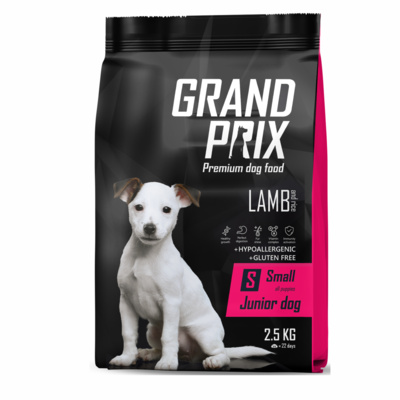 Grand Prix ВИА Сухой корм для щенков малых пород с ягненком 00-00000206, 0,8 кг 