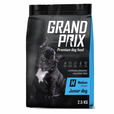 Grand Prix Сухой корм для щенков средних пород с курицей 00-00000147, 12 кг , 23001001371