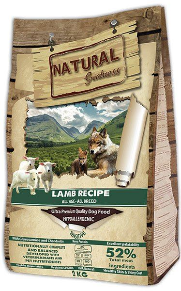 Natural Greatness Lamb Recipe Sensitive сухой корм для собак 2 кг, шт, ASK43CO02