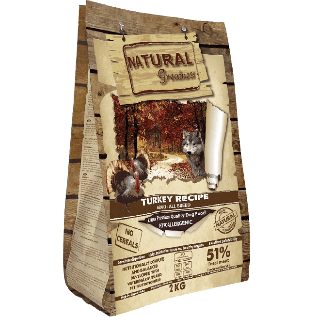 Natural Greatness Turkey Recipe сухой корм для собак 2 кг, ASK53PA02
