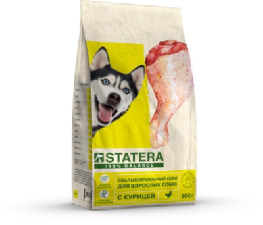 Statera Сухой корм с курицей для взрослых собак всех пород STA043 3 кг 56413