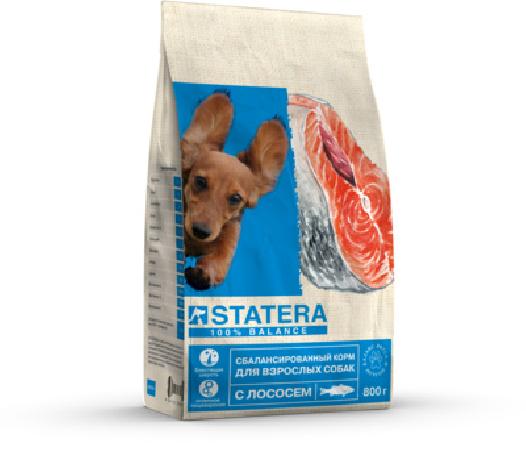 Statera Сухой корм с лососем для взрослых собак всех пород STA007, 18 кг 