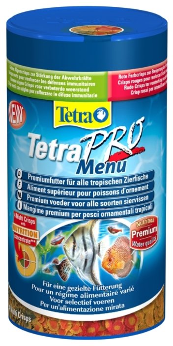 Tetra (корма) Корм для всех видов рыб 4 вида чипсов TetraPRO Menu 197077 0.064 кг 36373