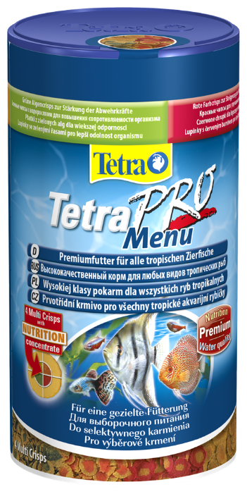 Tetra (корма) Корм для всех видов рыб 4 вида чипсов TetraPRO Menu 197077 0.064 кг 36373