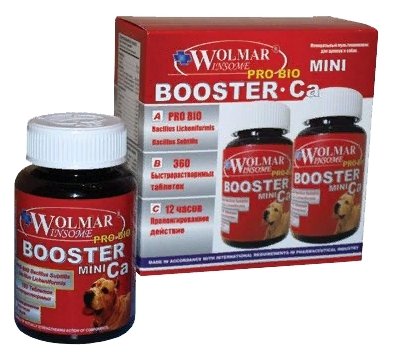 Wolmar Winsome Pro Bio Booster Ca Mini минеральный комплекс для собак мелких пород 360 таблеток