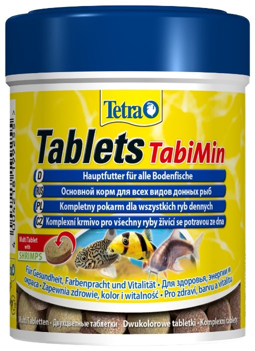 Tetra (корма) Корм для всех видов донных рыб Tablets TabiMin 1040 табл. 759121, 0,31 кг 