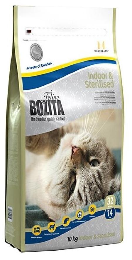 Bozita корм для взрослых и пожилых кастрированых и малоподвижных кошек всех пород, курица 10 кг
