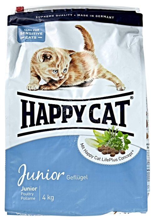 Happy Cat корм для котят всех пород, с момента прикорма до 1 года 4 кг, 1600100680