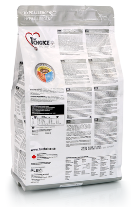 1st Choice Сухой корм для кошек, картошка с уткой Hypoallergenic | Hypoallergenic, 2,72 кг 