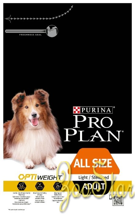 Purina Pro Plan ВВА Сухой корм для взрослых собак низкокалорийный с курицей и рисом (Adult Light) - 1227261812381656 12381656 3,000 кг 11352