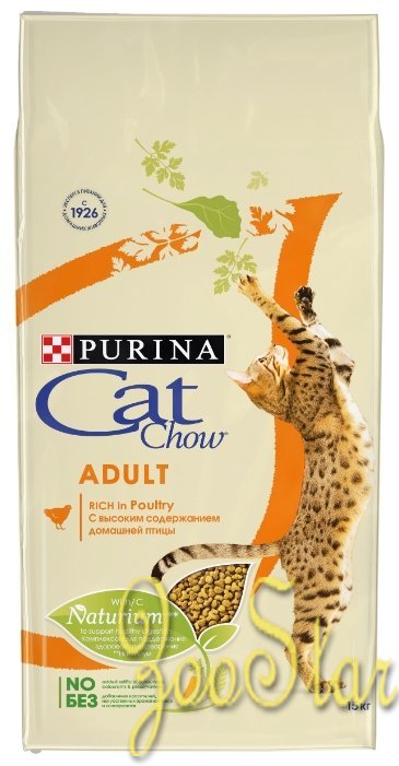 Cat Chow ВВА Сухой корм для кошек  с домашней птицей - 12309182 15 кг 21498, 200100527
