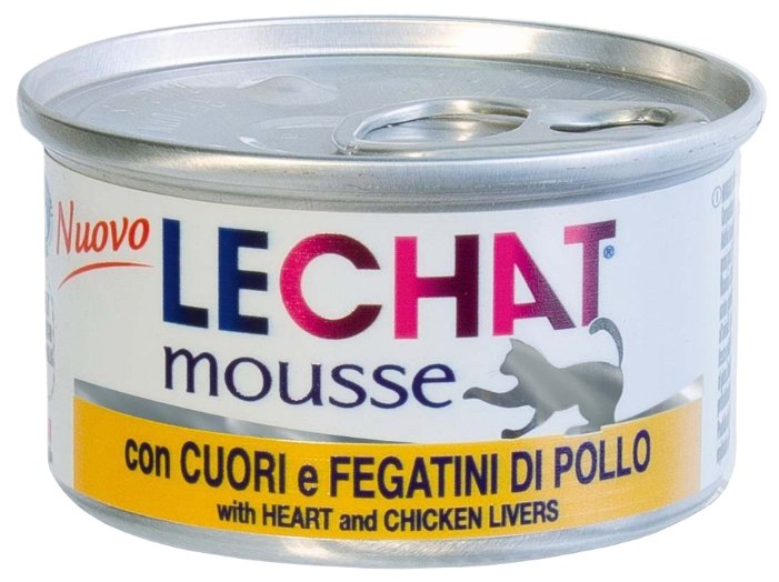 Lechat mousse мусс для кошек с куриной печенью 85г, 70000956