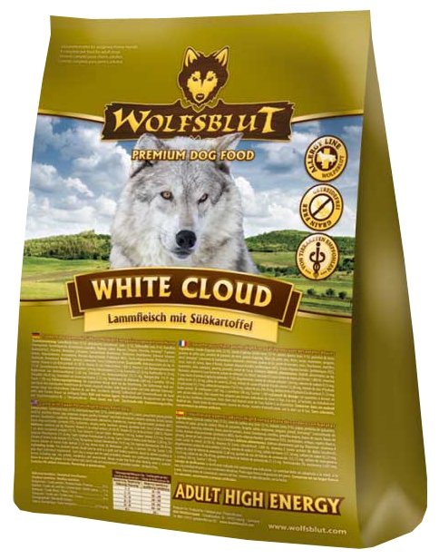 Wolfsblut Корм White Cloud High Energy Adult (Белое облако для взрослых собак АКТИВ) 2 кг, WBCHE2