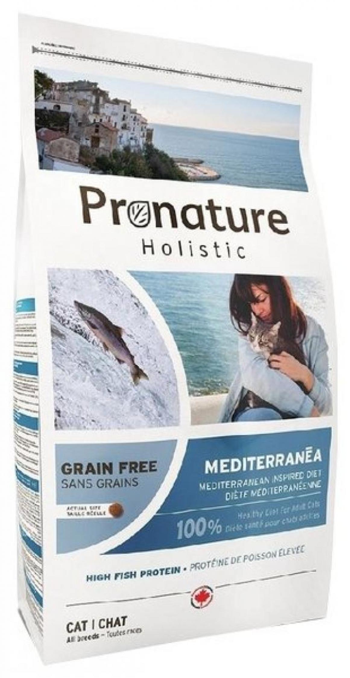 [102.3005]  Pronature Holistic GF корм дкошек Средиземноморское меню 6кг, 5600100399