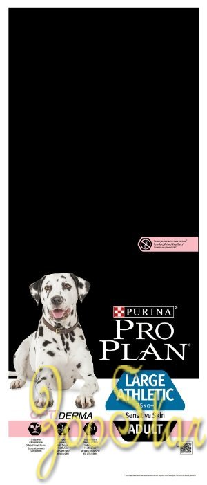 Purina Pro Plan Сухой корм для собак крупных пород Атлетического телосложения с чувствительной кожей с лососем (Large Adult Athletic Sensitive Skin Salmon) 1229477012377392 14,000 кг 40487