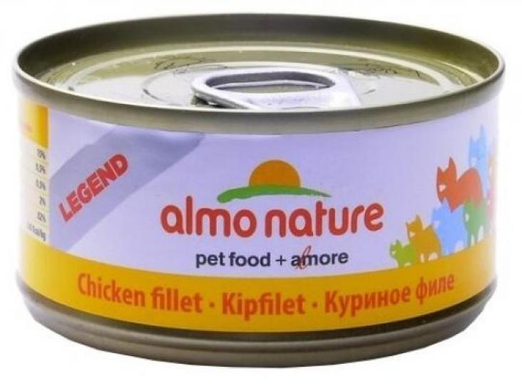 Almo Nature консервы Консервы для Кошек Куриное филе 75проц. мяса (HFC - Natural - Chicken Fillet) 9016H 0,070 кг 26490