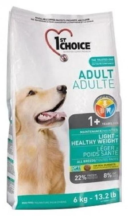 1st Choice корм для взрослых собак всех пород, контроль веса, курица 6 кг