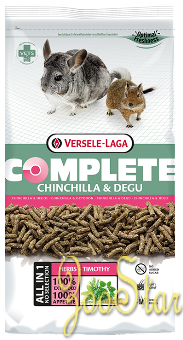 Versele-Laga Корм для шиншилл и дегу Complete, 1,850 кг, 3000100484