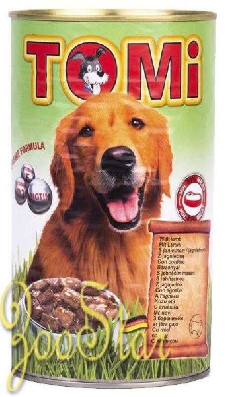 [133.003]  TOMI консервы для собак 1200г с ягненком    , 133.003