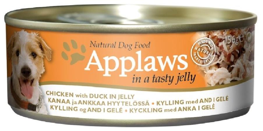 Applaws влажный корм для взрослых собак всех пород, курица с уткой в желе 156 гр