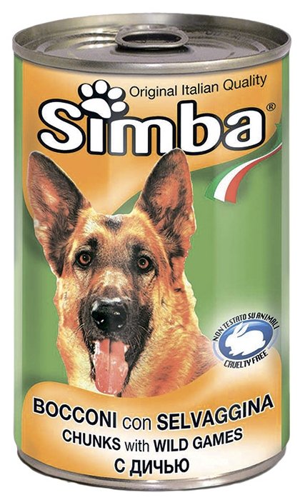 Simba Dog консервы для собак кусочки дичи 415г, 70009171, 300100821