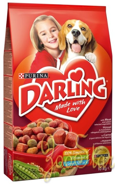 Darling корм для взрослых собак всех пород, курица с овощами 2,5 кг
