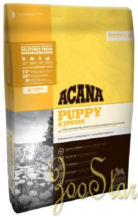 Acana Heritage корм для щенков всех пород, беззерновой, цыпленок 6 кг