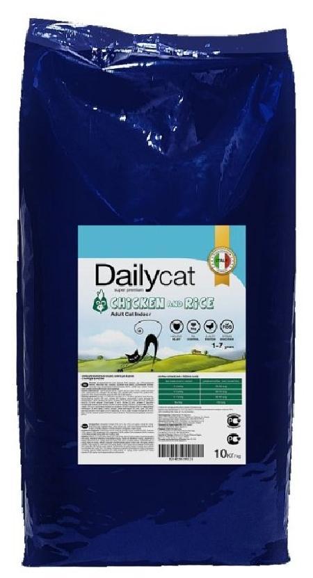 Dailycat корм для взрослых кошек всех пород, живущих в помещении, с индейкой 400 гр