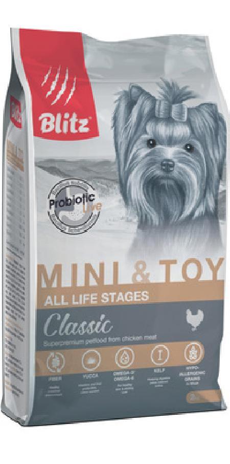 Blitz Корм для мини собак BDD10-1-00500 | Classic Mini & Toy Breeds Dog All Life Stages, 0,5 кг 