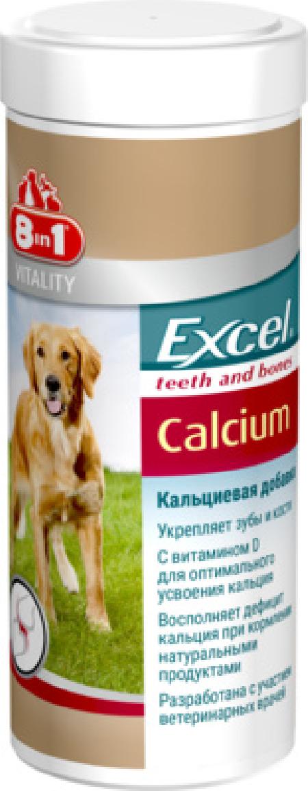 8 в 1 (deshedder и лакомства) Кальций для щенков и взрослых собак (Excel Calcium), 880 табл. 115540, 0,44 кг, 56070
