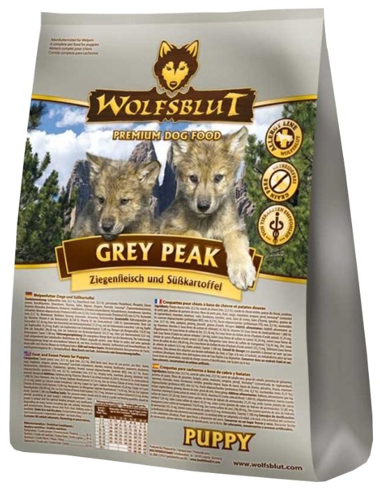 Wolfsblut Корм Grey Peak Puppy (Седая вершина для щенков) 2 кг, WBGPP2, 3900100761