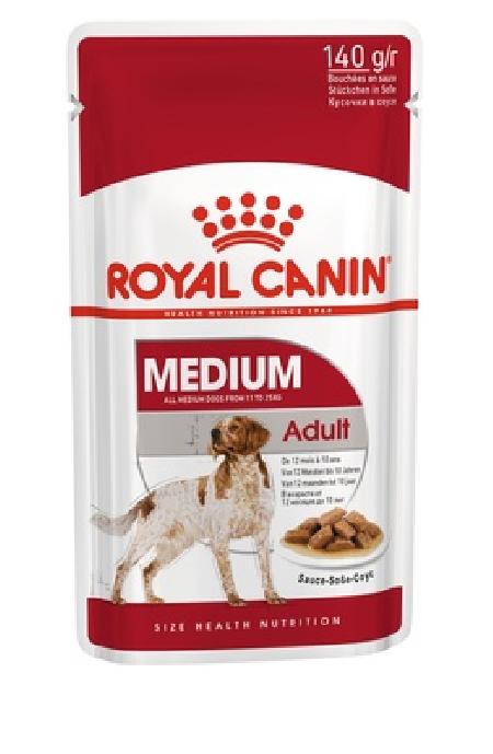 Royal Canin паучи ВВА RC Паучи кусочки в соусе для собак средних пород (Medium Adult) 10950014A0 | Medium Adult, 0,14 кг 