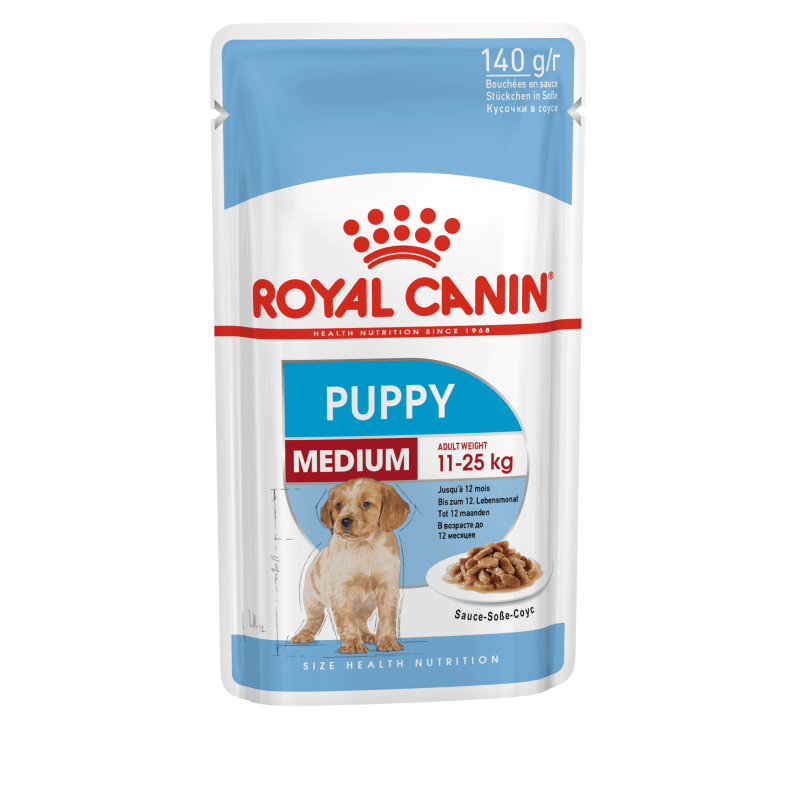 Royal Canin паучи RC Паучи кусочки в соусе для щенков средних пород (Medium Puppy) 10980014A0 | Medium Puppy, 0,14 кг , 3500100394